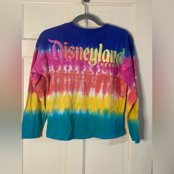 Disney Land Spirit Jersey Tie Dye Long Sleeve T-Shirt Kids Youth Size Large - Picture 5 of 7